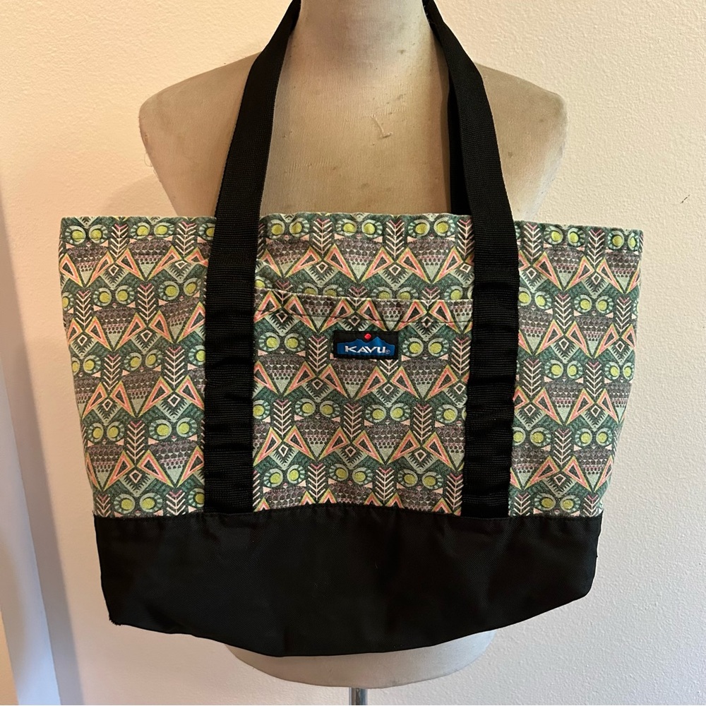 Kavu tote canvas multicolored, 20 x 12 x 7“.